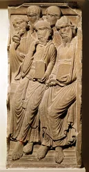 Relief, das Apostel darstellt, aus der Abtei von Saint-Guilhem du Desert